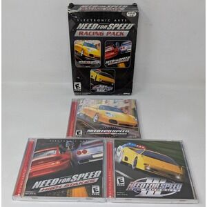 Need For Speed Racing Pack Electronic Arts PC 3 Games in 1 Box High Stakes & Mor